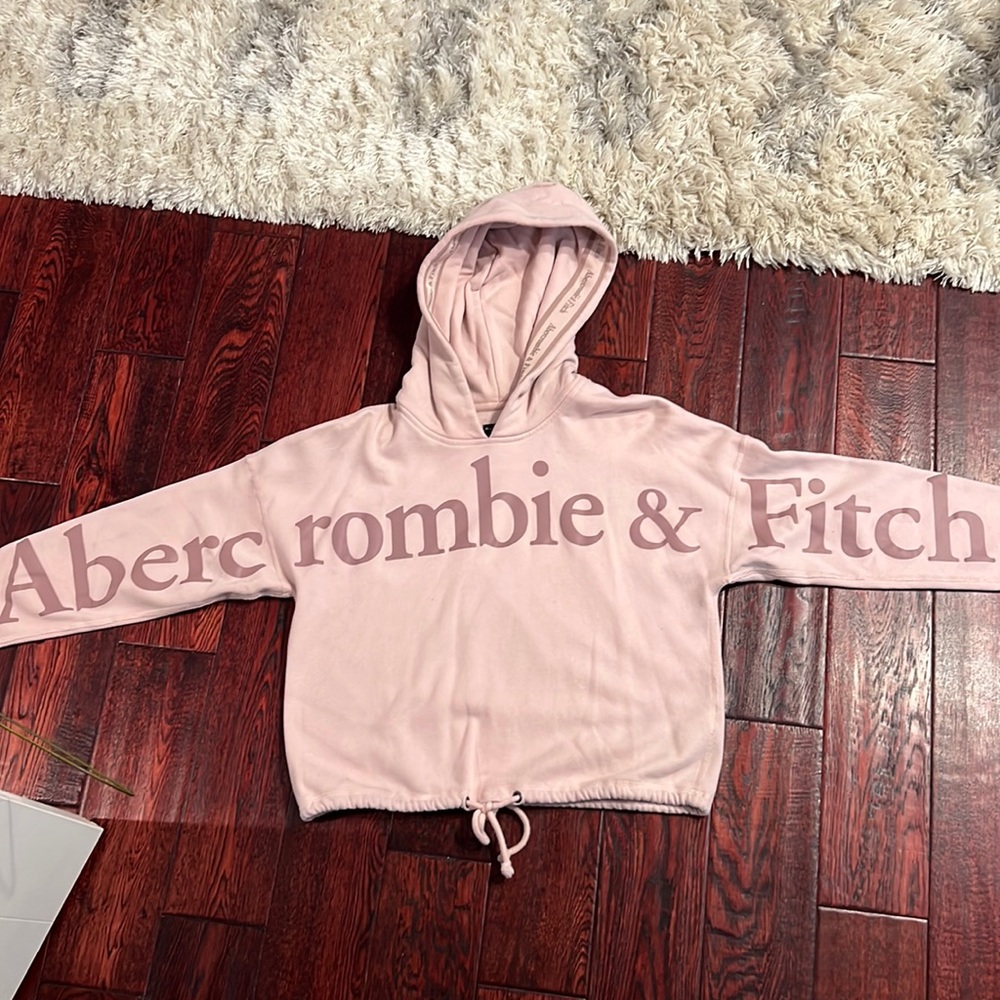Abercrombie and Fitch cropped womens hoodie sweatshirt size large